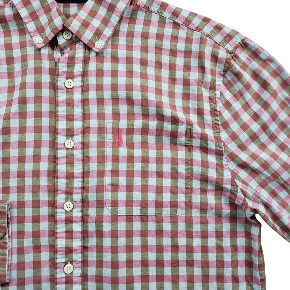 Johnnie O Hangin Out Shirt Mens Small Plaid Long Sleeve - Picture 11 of 11